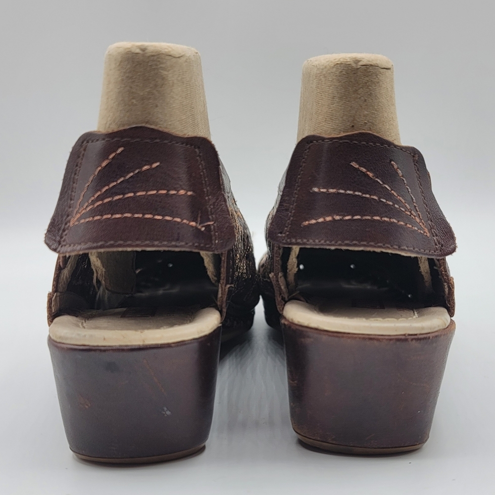 Pikolinos Romana Leather Slingback Wedge Sandals, Vintage, Womens 37 6.5 7 - Picture 5 of 16